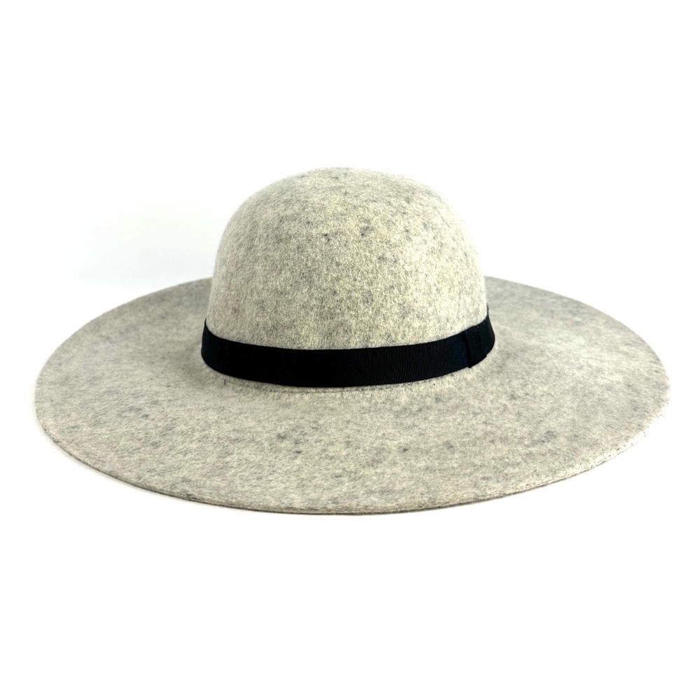 Maison Scotch ‘Scotch & Soda Felted Wool Round Flouncy Hat in Heather Grey - M